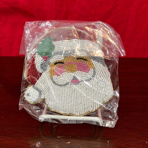 Beaded Santa Clause Change Purse NWT - Picture 2 of 7